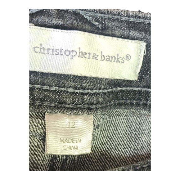 Liz claiborn stonewash light black jeans size 12 - Picture 3 of 4